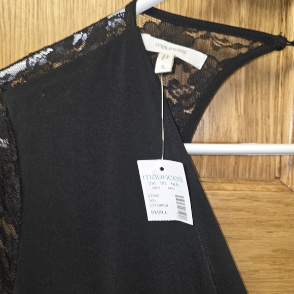 Maurices Small Black Jumpsuit with Lace Detail - Picture 3 of 4